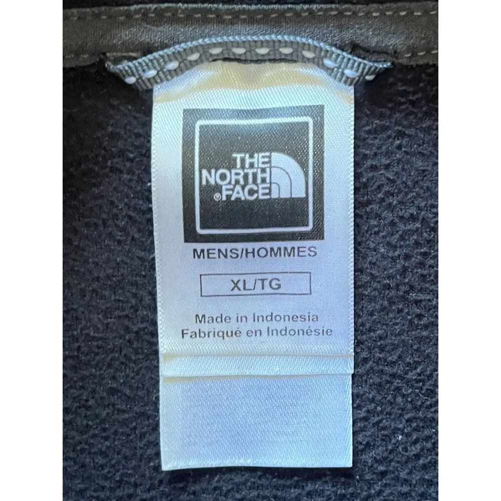 THE NORTH FACE Black Gray 1/4 Zip Up Active Hiking Jacket   Mens Size XL